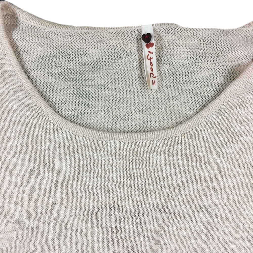 Poof! Front knit Rose Lace Back Sweater - Picture 4 of 4